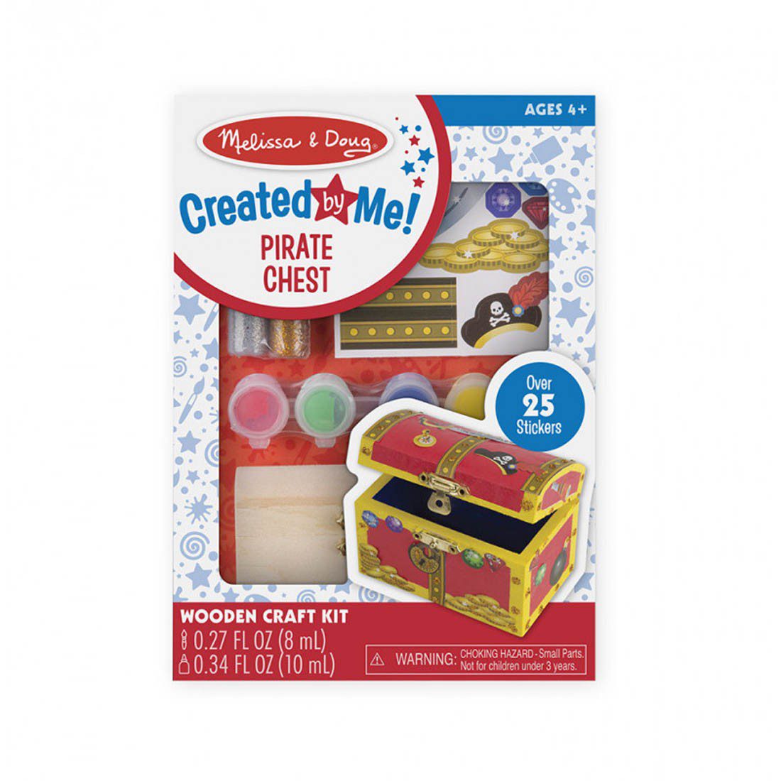 Melissa & Doug Pirate Chest Wooden Craft Kit
