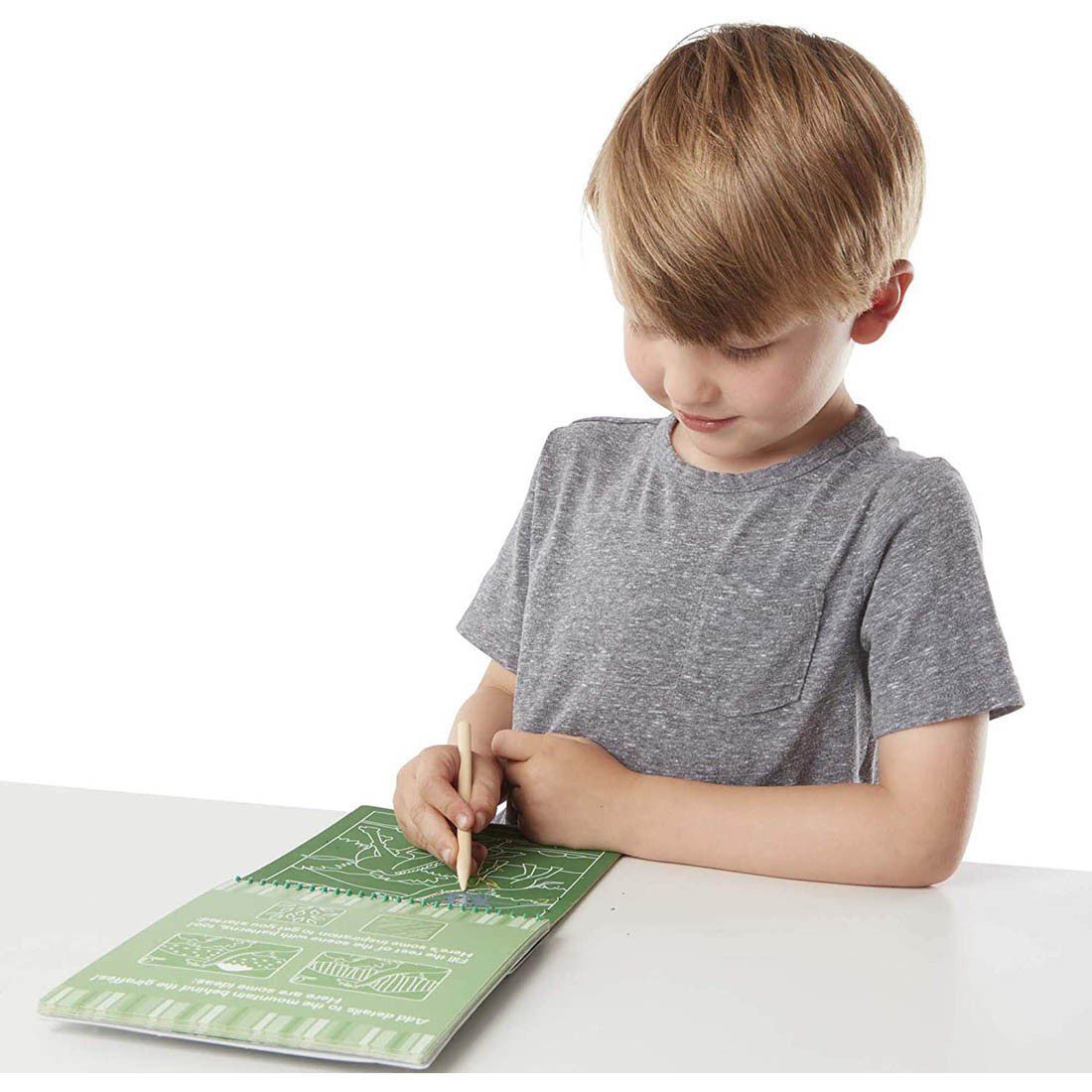 Melissa & Doug Safari Color-Reveal Scratch Art Pad - Image 4