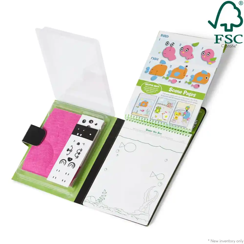 Melissa & Doug On-the-Go Craft Activity Set - Felt Friends Stickers - Image 2