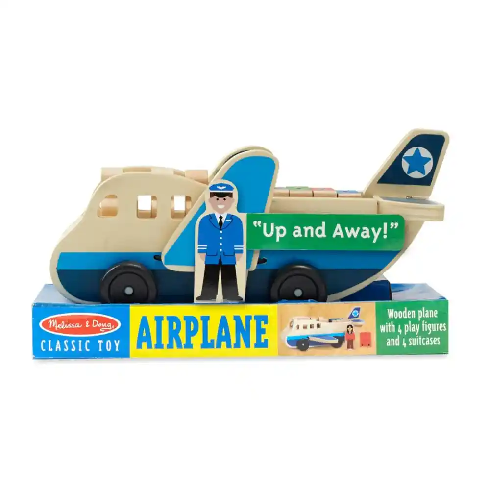 Melissa & Doug Wooden Airplane Play Set