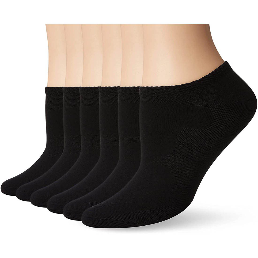 Hue 6-pk. Microfiber Liner Socks - Black