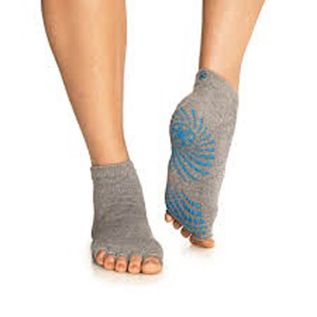 GAIAM Toeless Grippy Sock-M.Gray Heather - Image 2