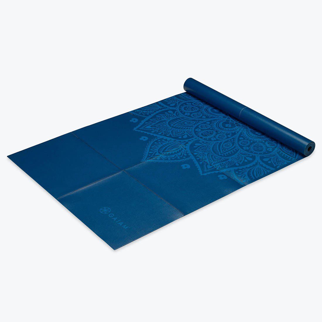 GAIAM Foldable Blue Sundial Yoga Mat 2MM - Image 2
