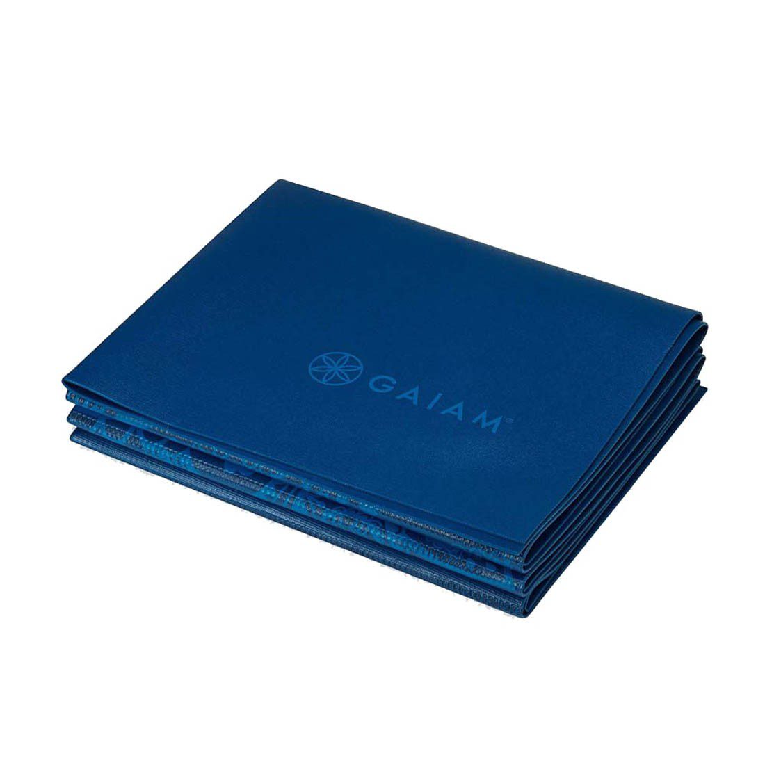 GAIAM Foldable Blue Sundial Yoga Mat 2MM