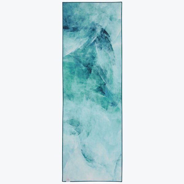GAIAM Toweled Hot Yoga Mat Seafoam