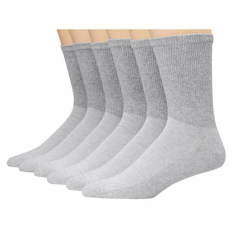 Hanes Men Crew Socks 6-12 - 6 Paris - Image 2