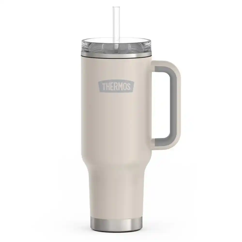 Thermos Stainless Steel Travel Mug with Dual Lid & Straw 1.2L product thumbnail 7