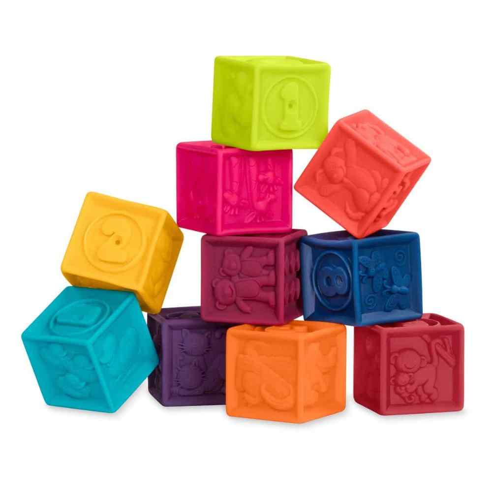 B. toys - One Two Squeeze Baby Blocks - Image 2