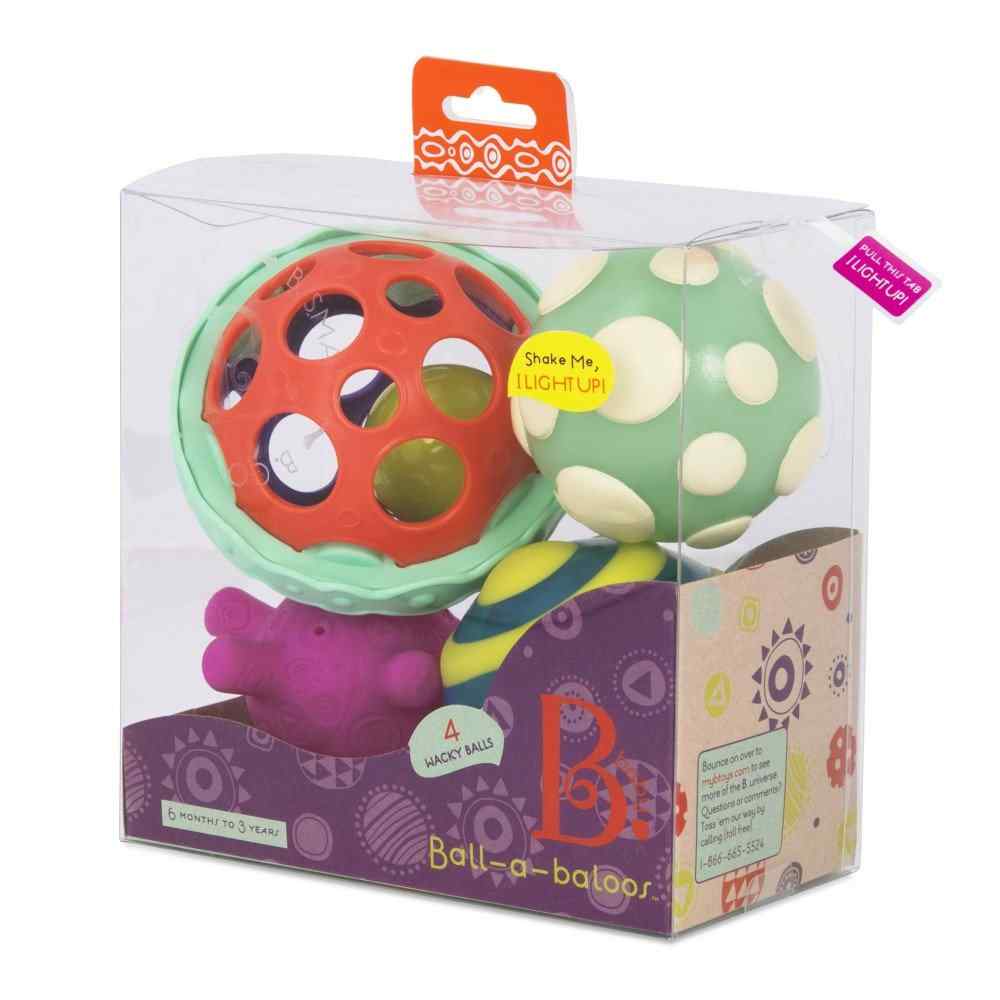 B. toys Ball-a-baloos - 4 Sensory Balls