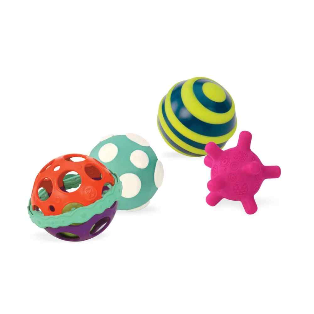 B. toys Ball-a-baloos - 4 Sensory Balls - Image 2