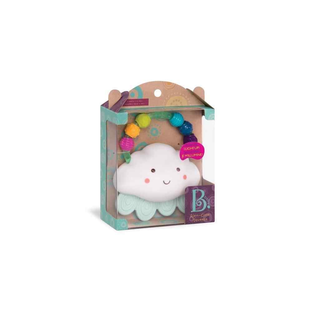 B. toys Rain Glow Squeeze Light-Up Cloud Rattle