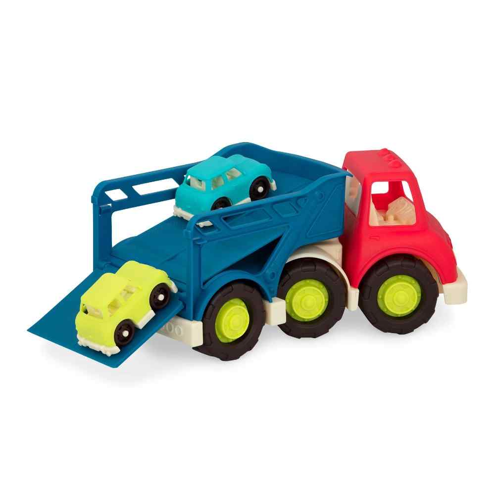 B. toys Happy Cruisers - Car Carrier 2 Cars - Image 2