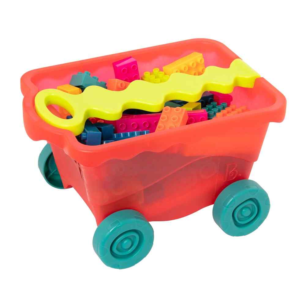 B. toys Little BlocWagon - Building Blocks and Wagon - Image 2