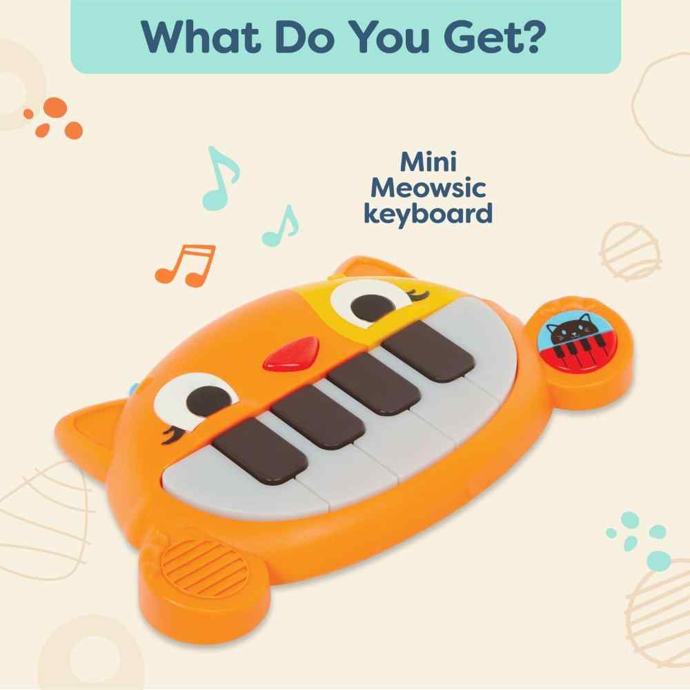 B. toys Toy Cat Keyboard - Mini Meowsic - Image 2