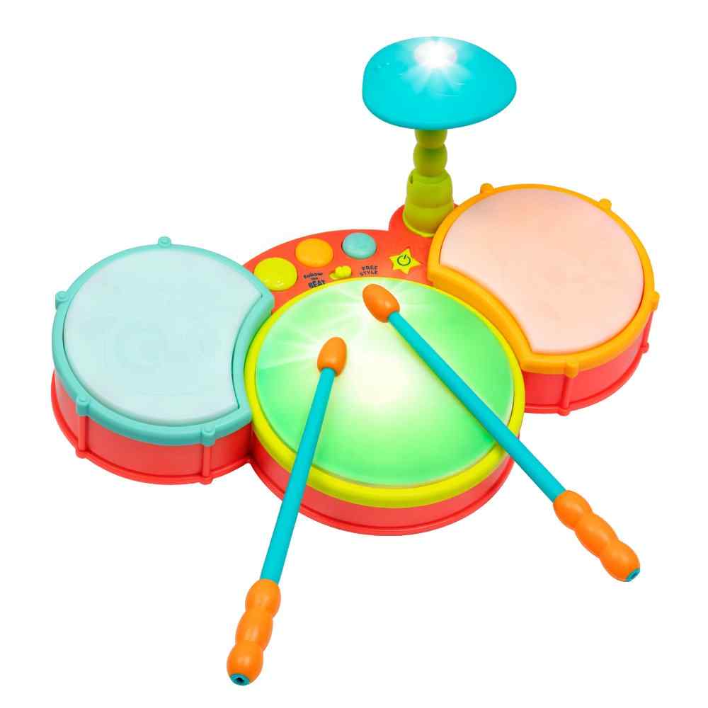 B. toys Little Beats - Toy Drum Set