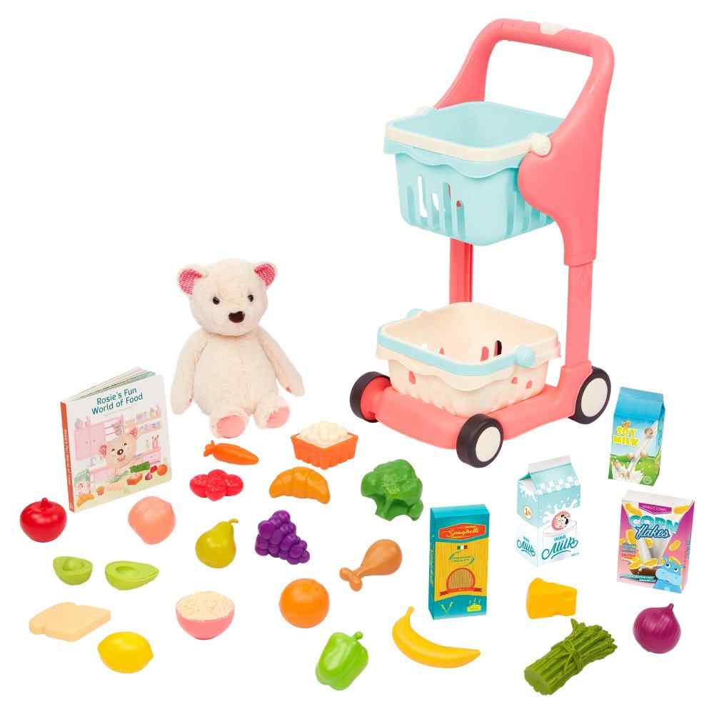 B. toys Shop & Glow Musical Toy Cart - Plush & Book