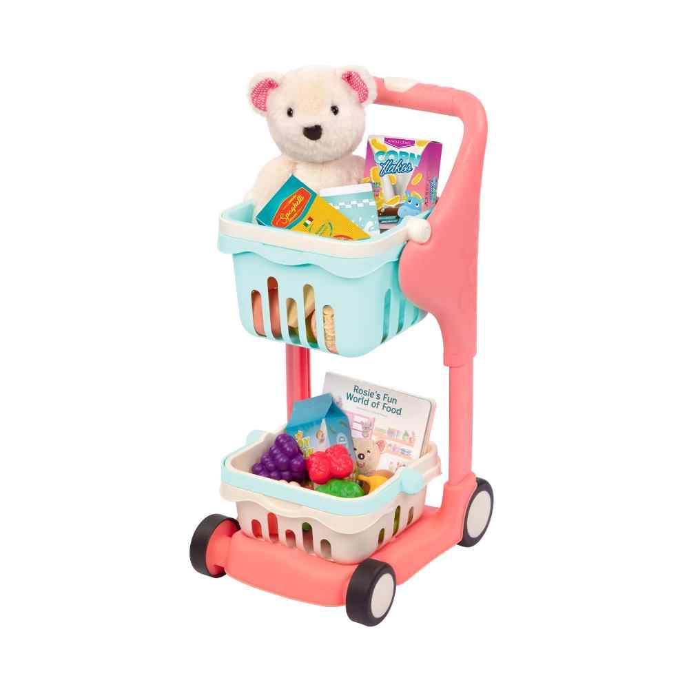 B. toys Shop & Glow Musical Toy Cart - Plush & Book - Image 2