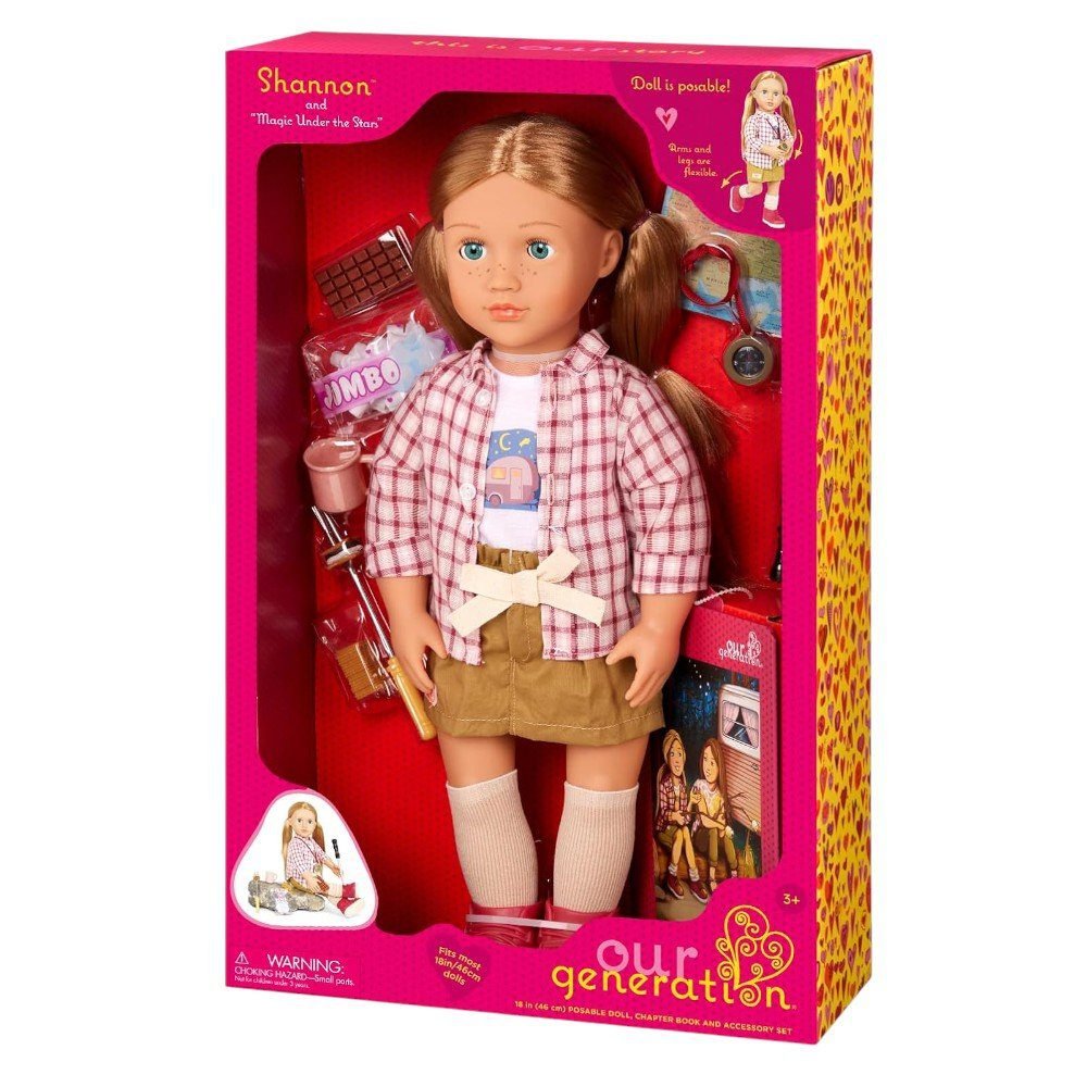 Our Generation Shannon 46cm Camping Doll & Playset