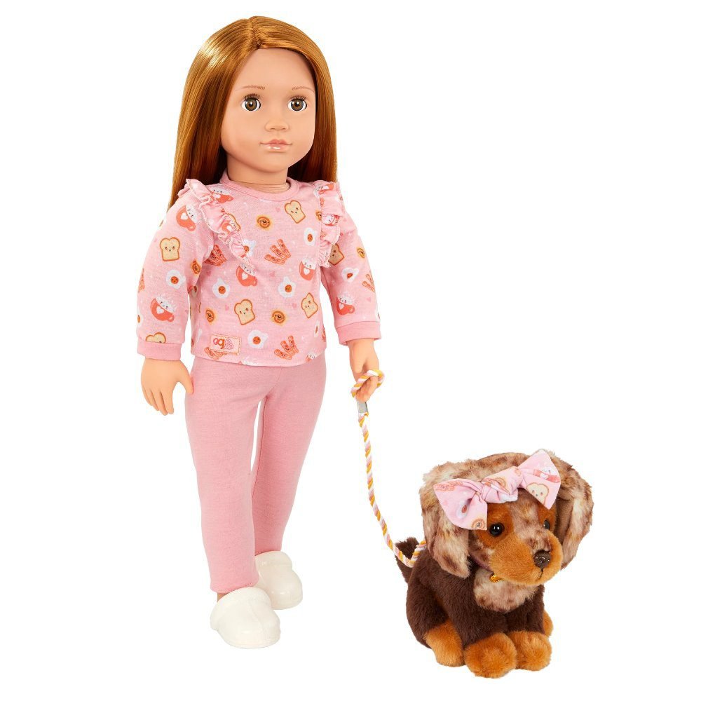 Our Generation Claudia & Cinnamon 46cm Doll & Pet Dachshund Puppy - Image 2