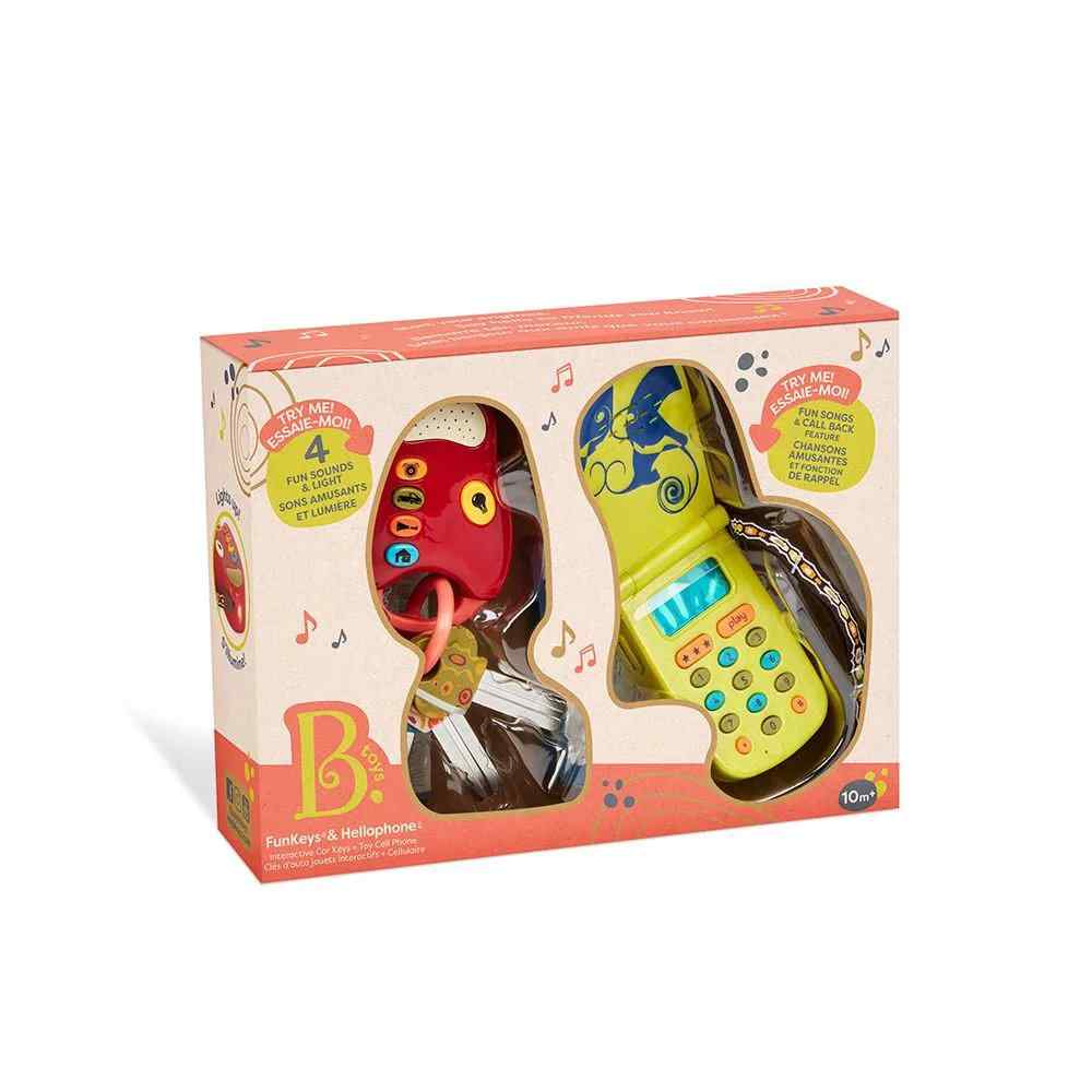 B. toys FunKeys & Hellophone Set - Toy Cellphone & Key Fob