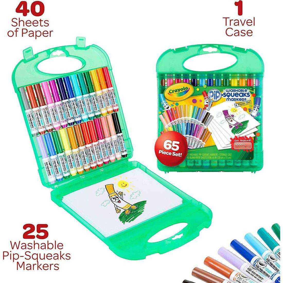 Crayola Washable Pip Squeaks Markers & Paper Set - Image 2