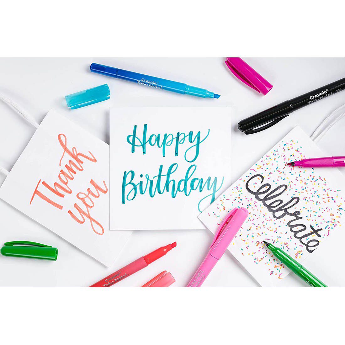 Crayola Washable Felt-Tip Pens White - Image 4