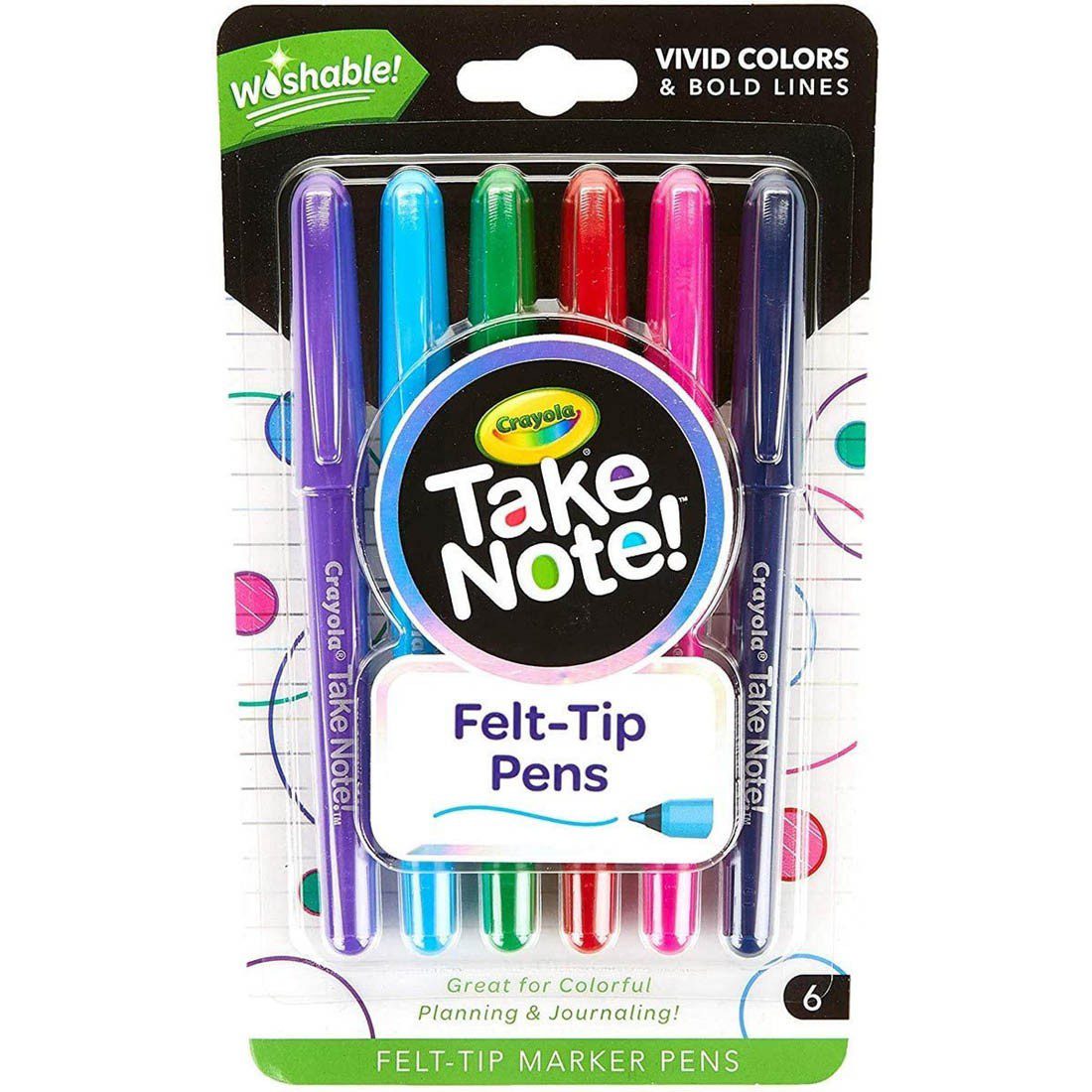 Crayola Washable Felt-Tip Pens White