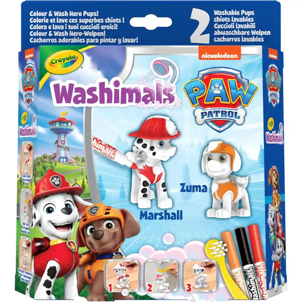 Crayola Washimals Paw Patrol - Color & Wash Hero Pups - Image 2