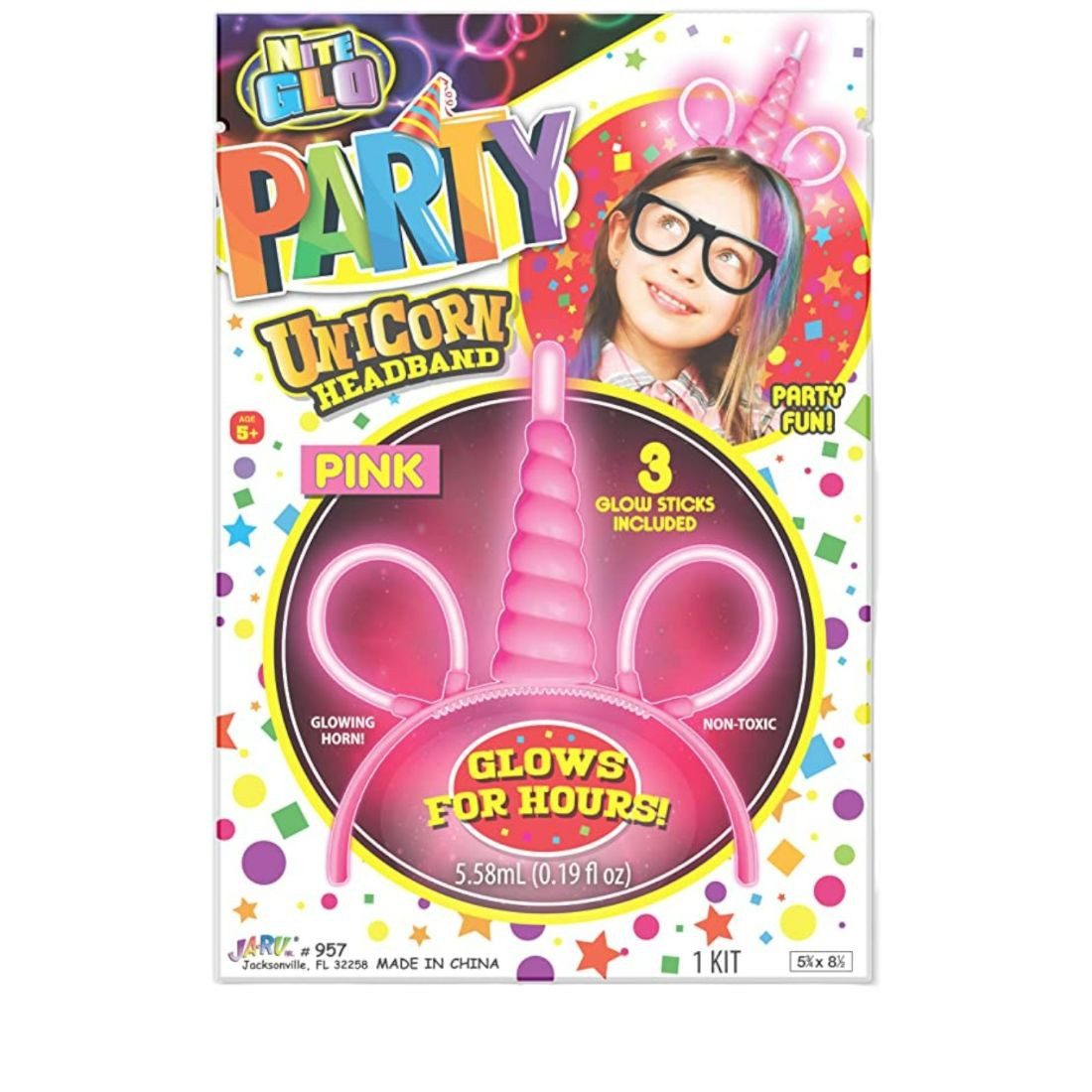 JA-RU Nite Glo Party Unicorn Headband - Image 2