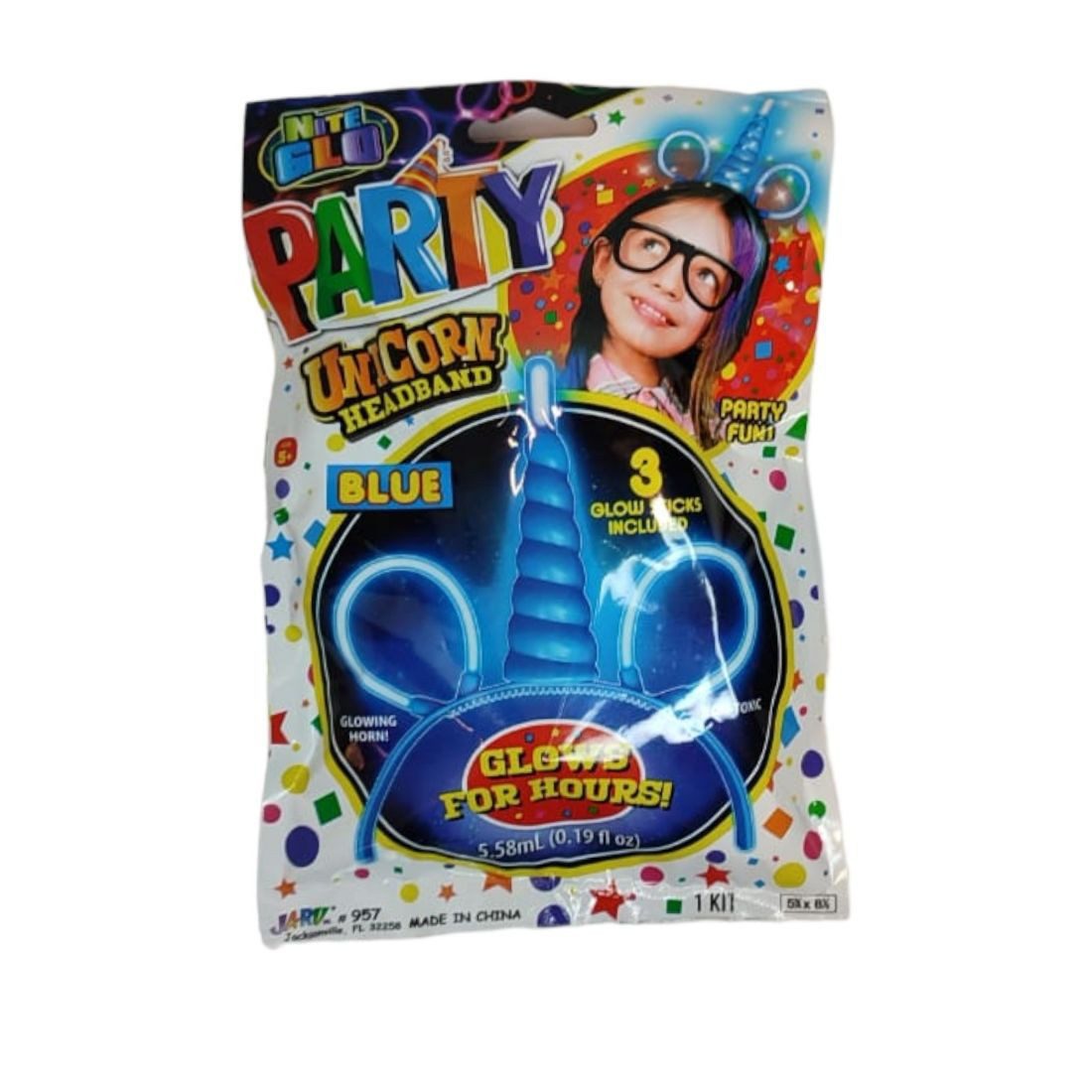 JA-RU Nite Glo Party Unicorn Headband - Image 3