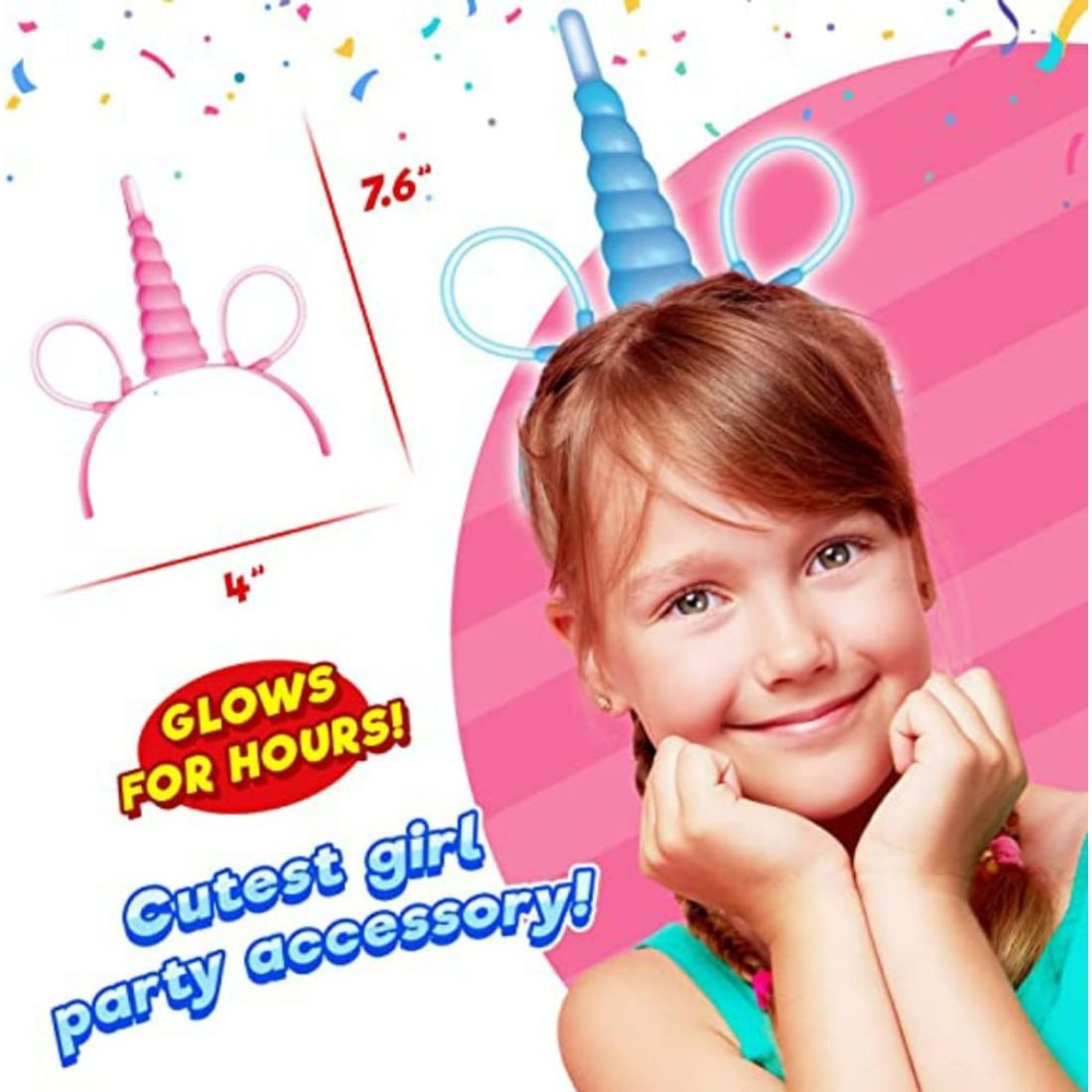 JA-RU Nite Glo Party Unicorn Headband - Image 4