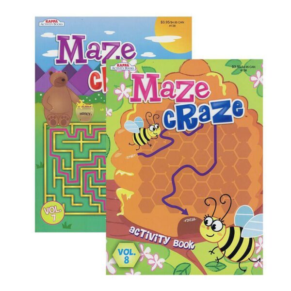BAZIC KAPPA Maze Craze Puzzle Book
