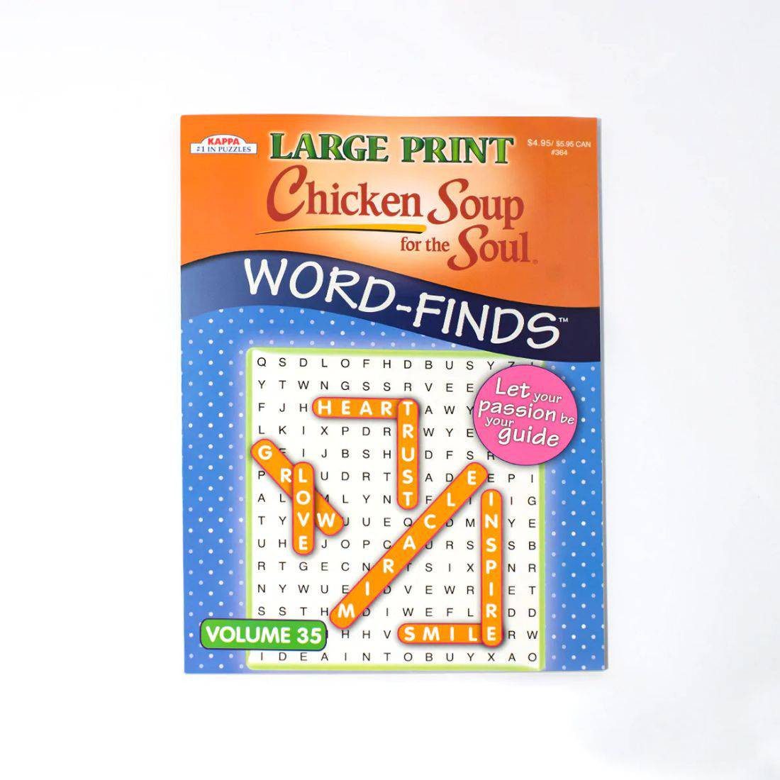 Bazic Kappa Large Print Chicken Soup For The Soul Word Finds Puzzle Book