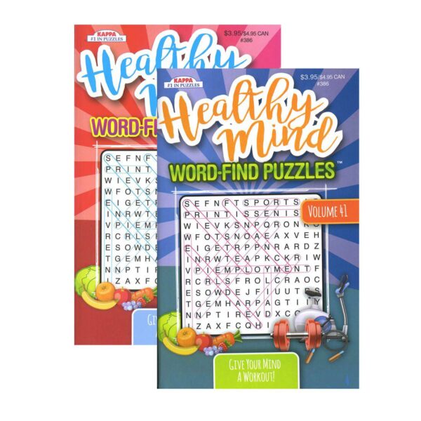 BAZIC KAPPA Healthy Minds Words Finds Puzzle Book Digest Size