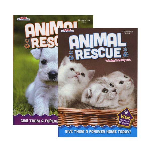 BAZIC Kappa Animal Rescue Coloring & Activity Book