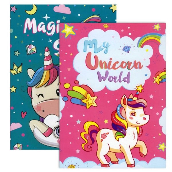 BAZIC KAPPA Unicorn World Coloring & Activity Book