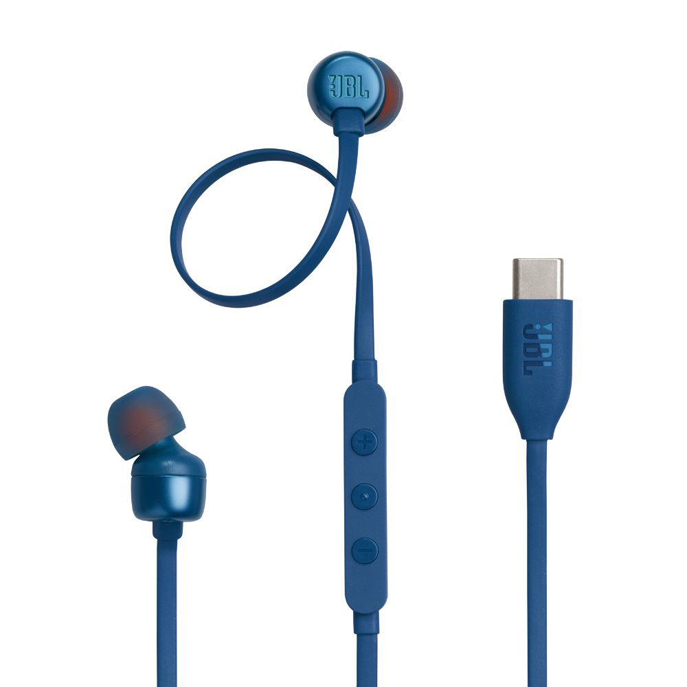 JBL T310 Wired Hi-Res In-Ear Headphones - Blue - Image 2