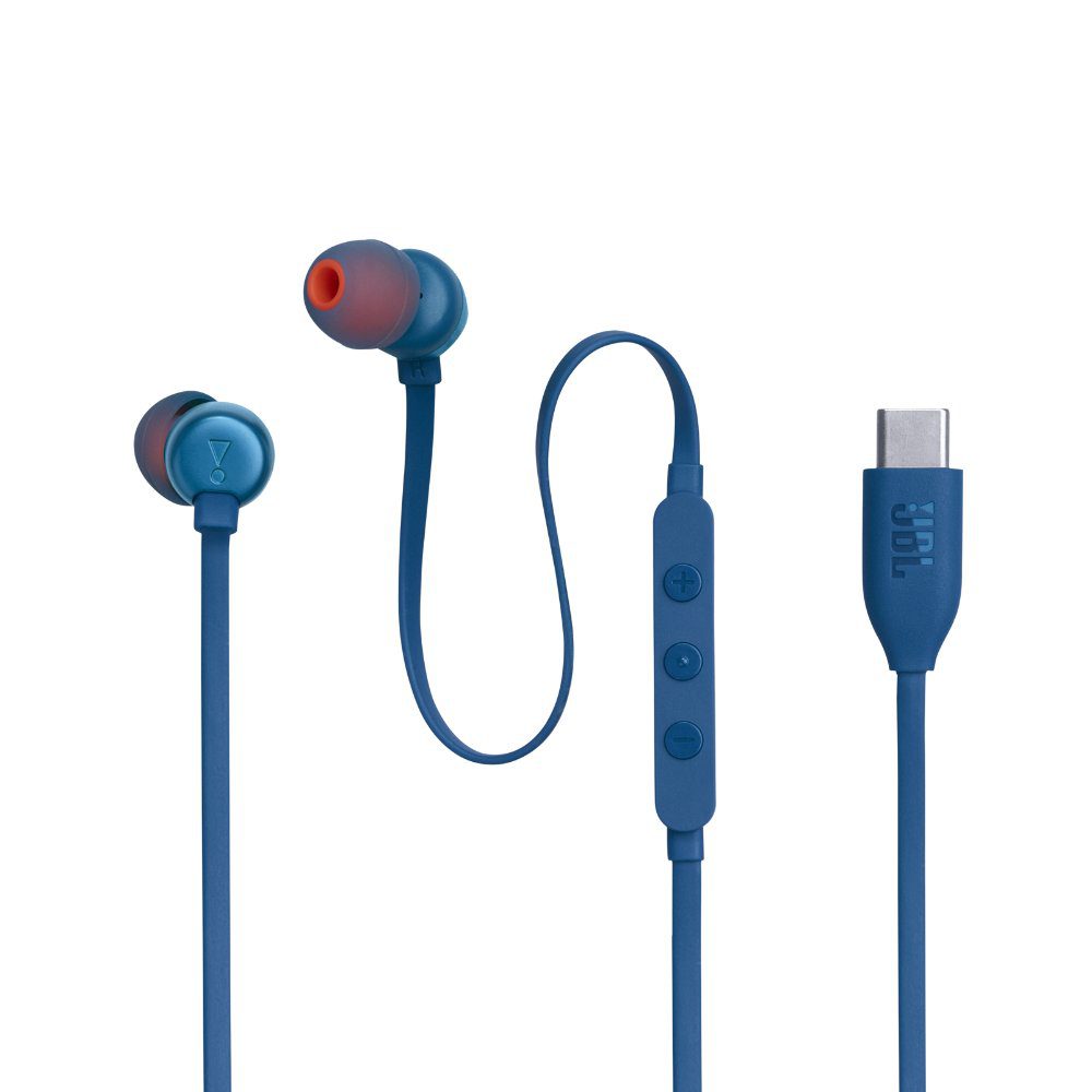 JBL T310 Wired Hi-Res In-Ear Headphones - Blue - Image 4