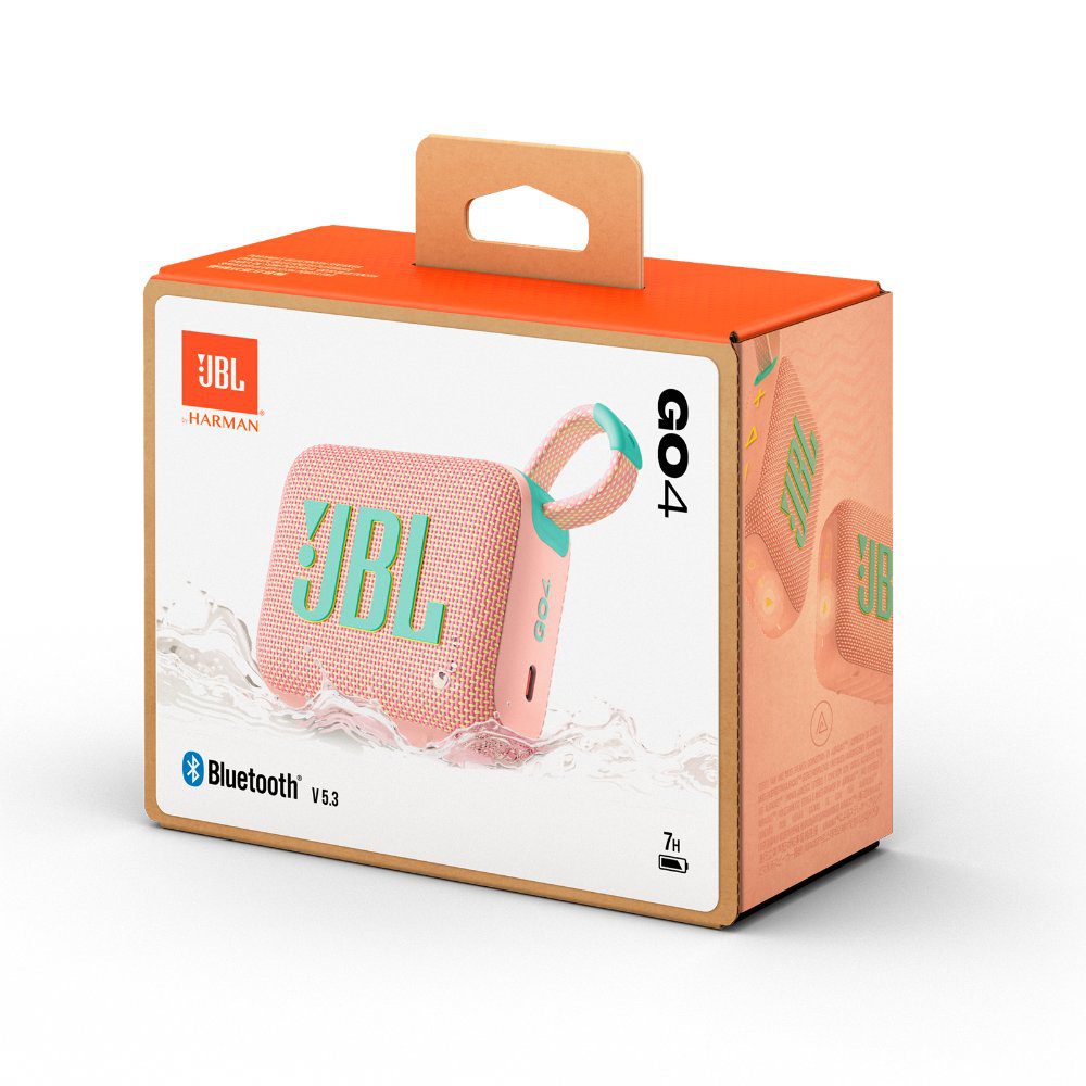 JBL Go 4 Portable Bluetooth Speaker - Pink