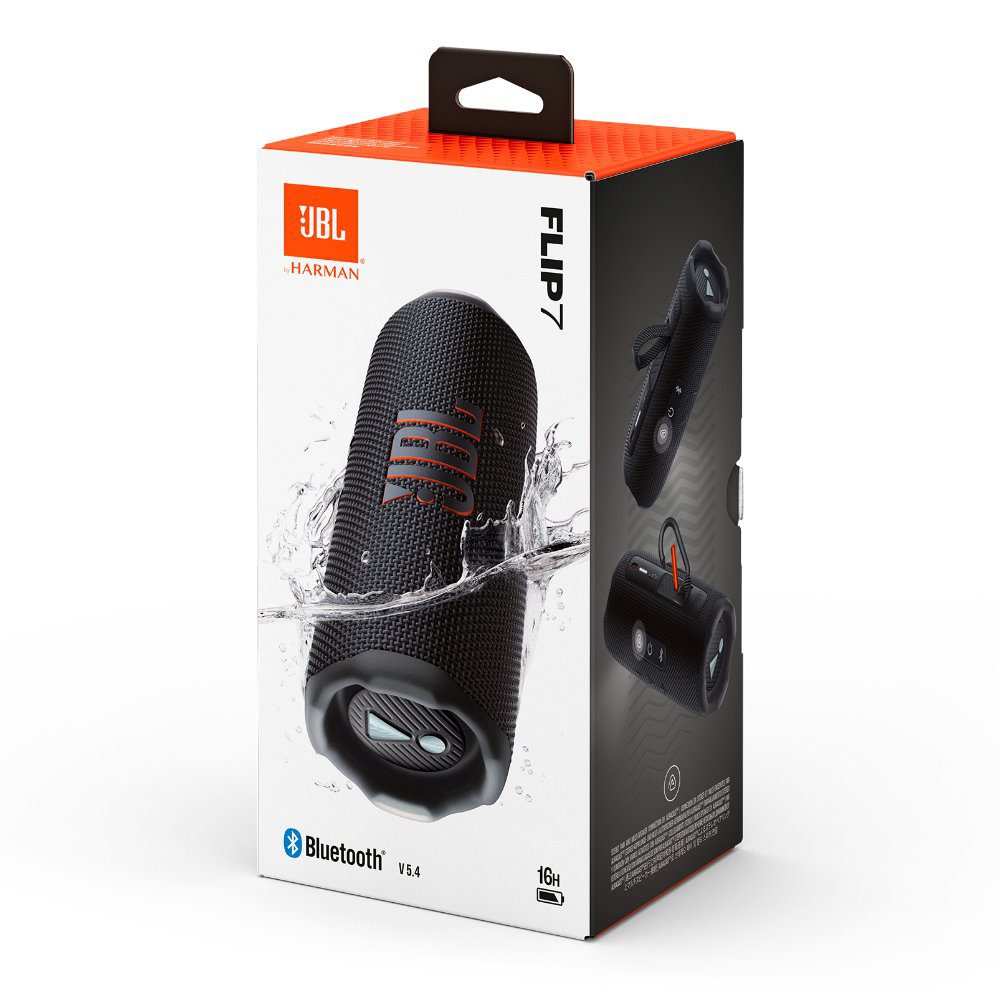 JBL Flip 7 Portable Bluetooth Speaker - Black