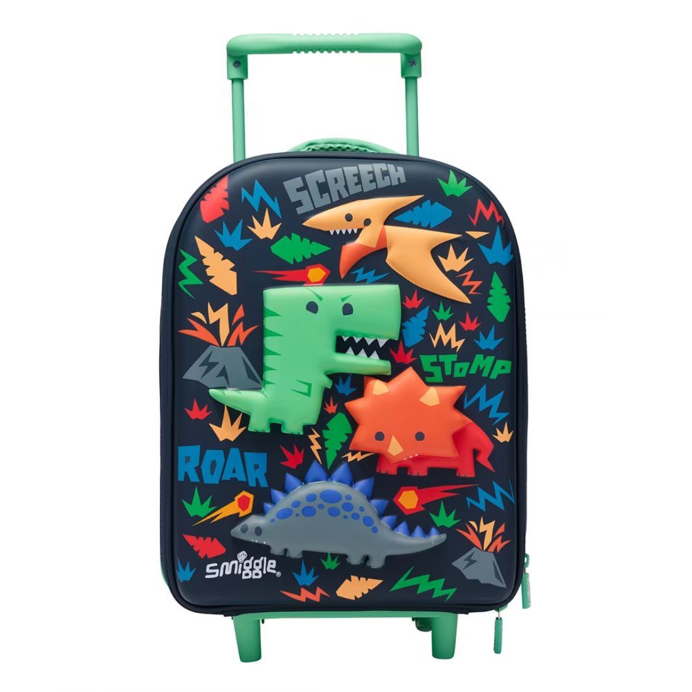 Smiggle Teeny Tiny Hardtop Trolley Bag - Dino