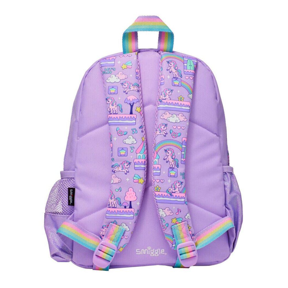 Smiggle Junior Backpack - Unicorn Purple - Image 2