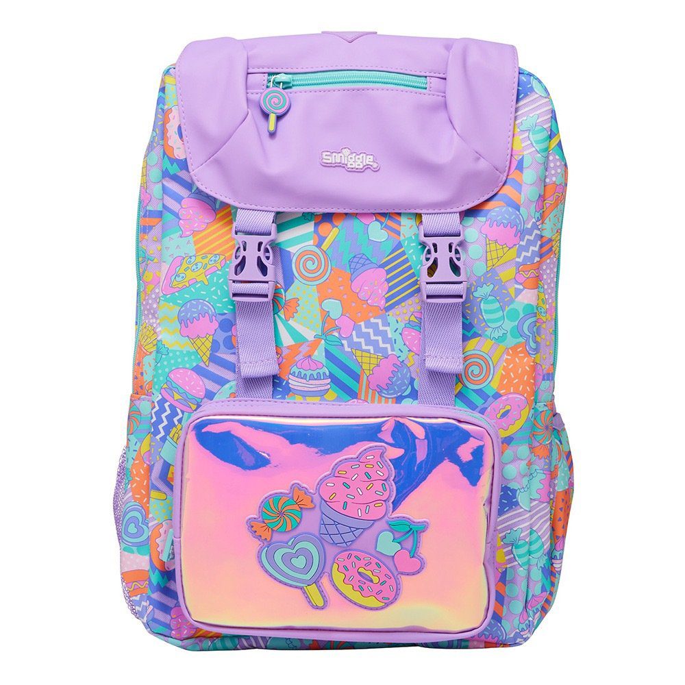 Smiggle Foldover Backpack - Sweets Light Purple