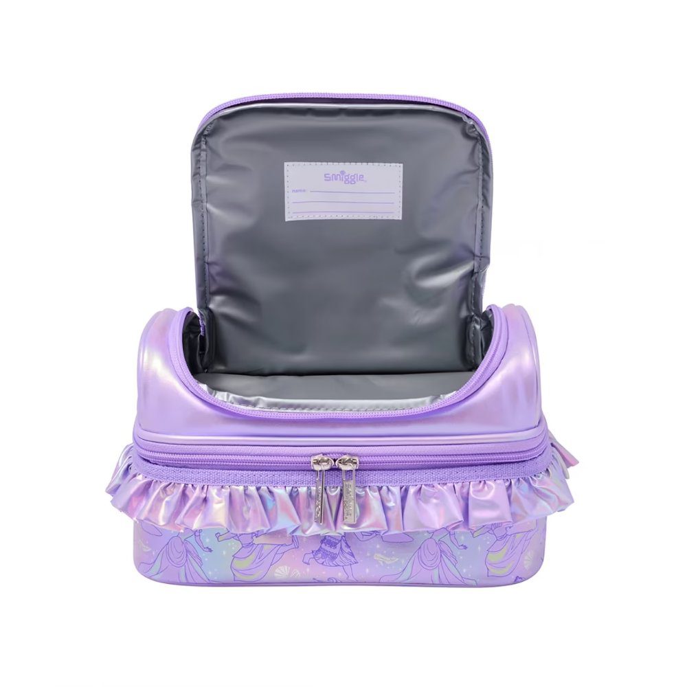 Smiggle Double Decker Lunch Bag - Disney Princess Purple - Image 2