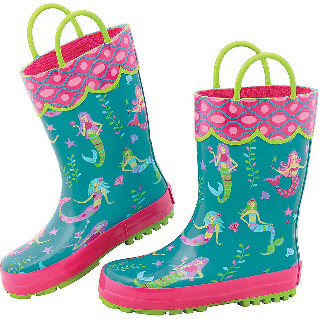Stephen Joseph Kids Rain Boots Mermaid