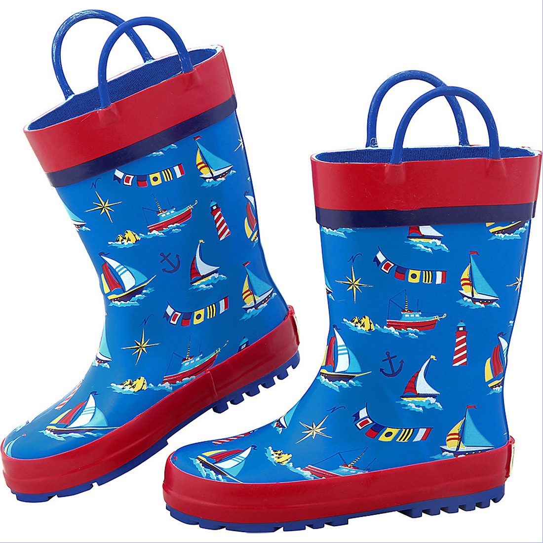 Stephen Joseph Kids Rain Boots Nautical