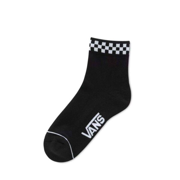 Vans Peek-A-Check Crew Black & White Adult Socks Size 6.5-10 - Pack of 1