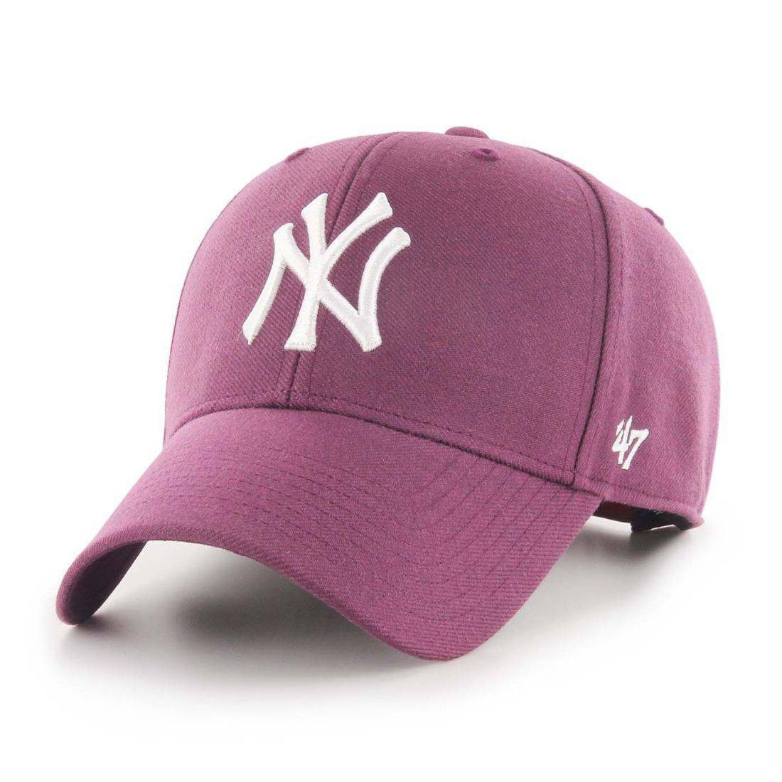 47 Brand NY Yankees Snapback MVP Cap Plum