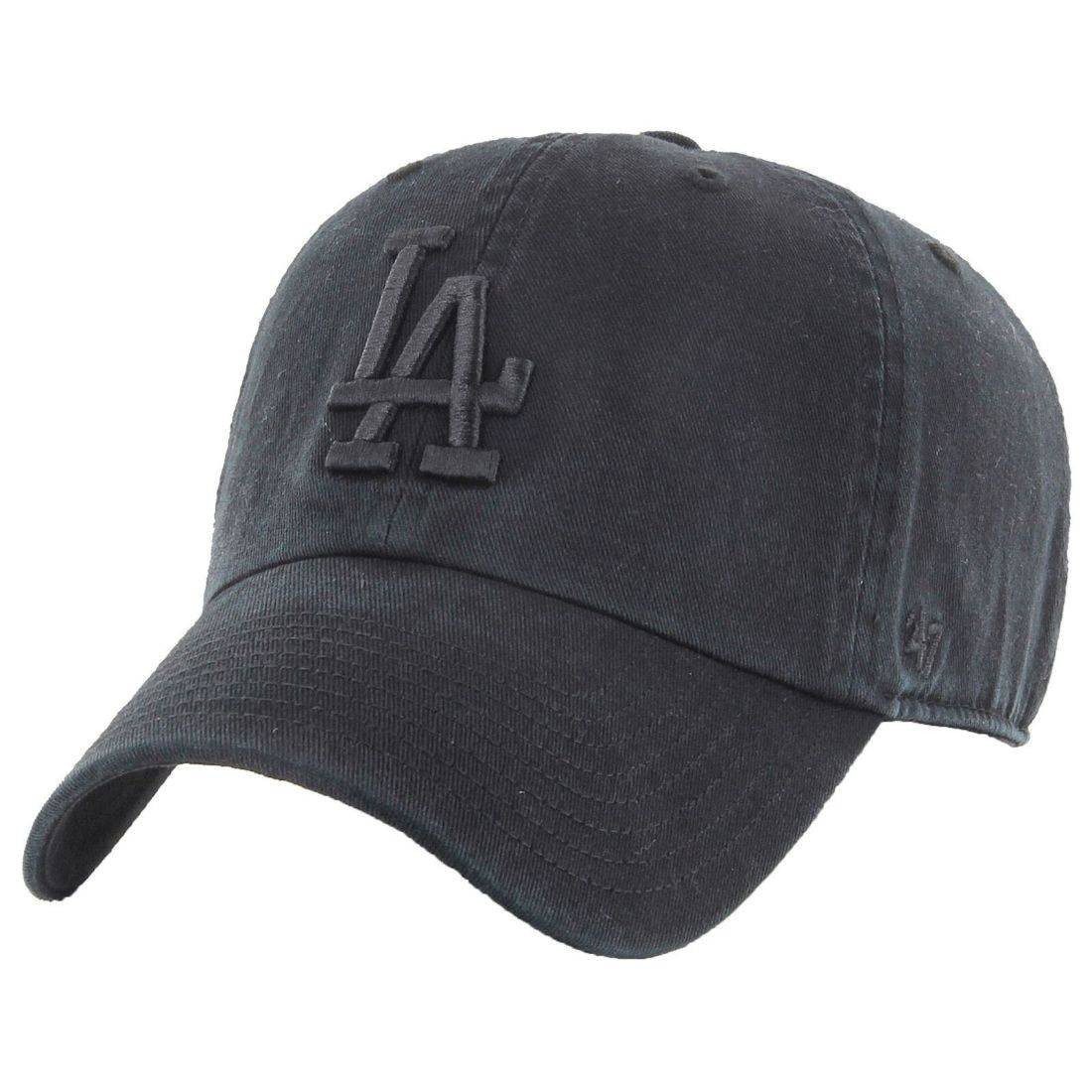 47 Brand Los Angeles Dodgers Clean Up Cap Black