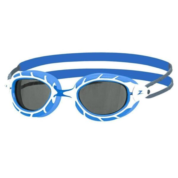 Zoggs Predator Goggles Smoke Lens - White & Blue